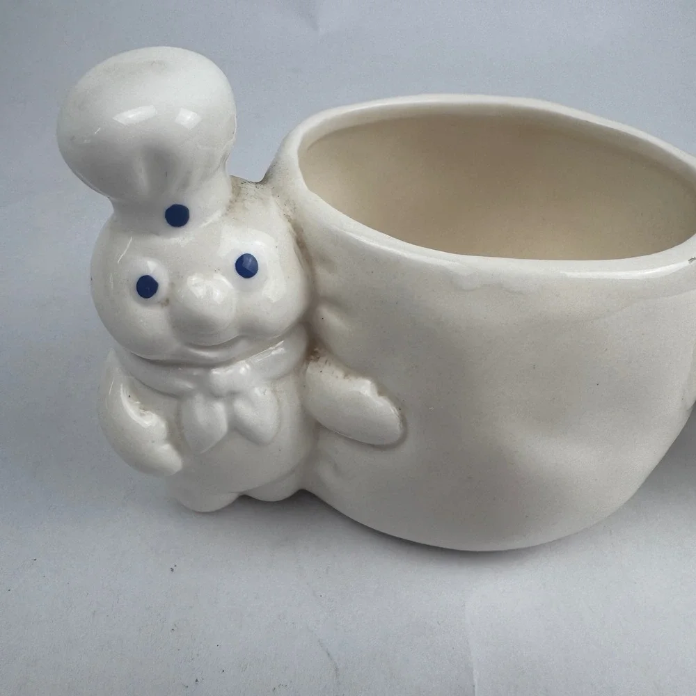 Vintage Pilsbury Doughboy Sugar and Creamer Set 1988